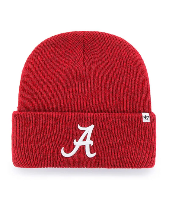 Alabama Crimson Tide Brain Freeze '47 Cuff Knit Razor Red Beanie - 757 Sports Collectibles