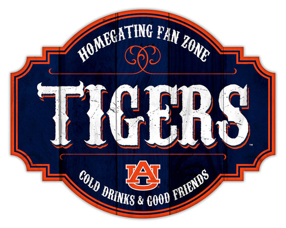 Auburn Tigers Sign Wood 12 Inch Homegating Tavern - Special Order