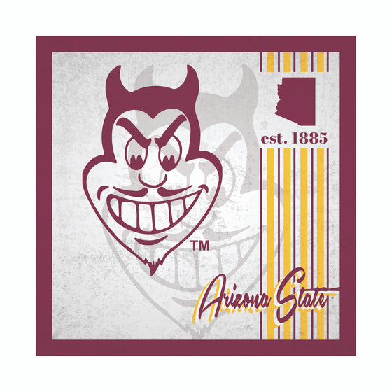 Arizona State Sun Devils Sign Wood 10x10 Album Design - Special Order