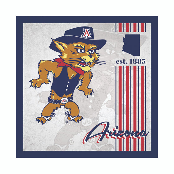 Arizona Wildcats Sign Wood 10x10 Album Design - Special Order