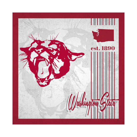 Washington State Cougars Sign Wood 10x10 Album Design - Special Order