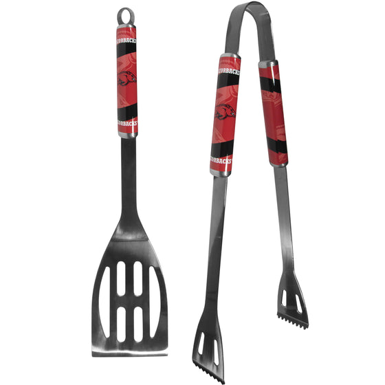 Arkansas Razorbacks 2 pc Steel BBQ Tool Set