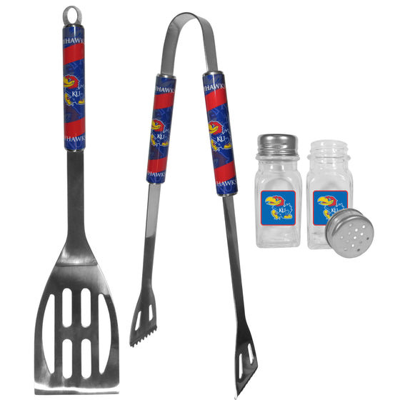 Kansas Jayhawks 2pc BBQ Set with Salt & Pepper Shakers