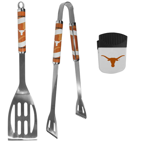 Texas Longhorns 2 pc BBQ Set and Chip Clip