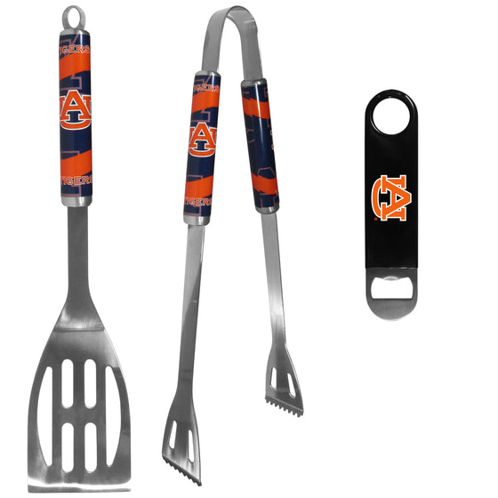 Auburn Tigers 2 pc BBQ Set and Bottle Opener