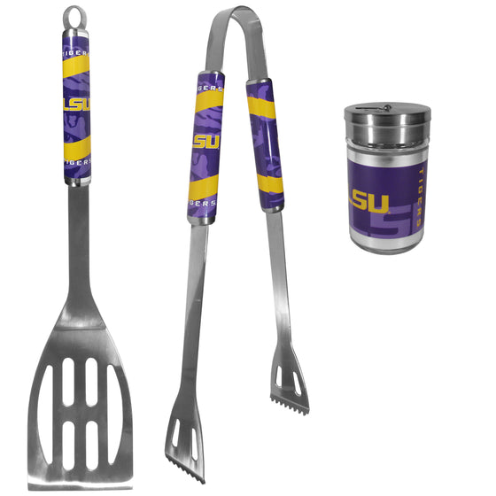 LSU Tigers 2pc BBQ Set with Season Shaker