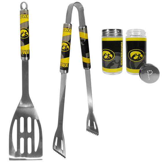 Iowa Hawkeyes 2pc BBQ Set with Tailgate Salt & Pepper Shakers