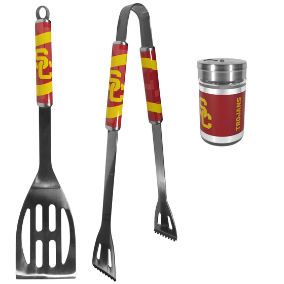 USC Trojans 2pc BBQ Set with Season Shaker