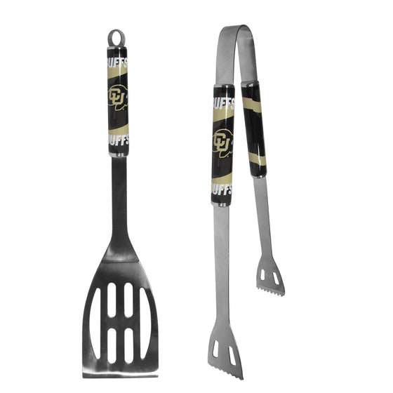 Colorado Buffaloes 2 pc Steel BBQ Tool Set