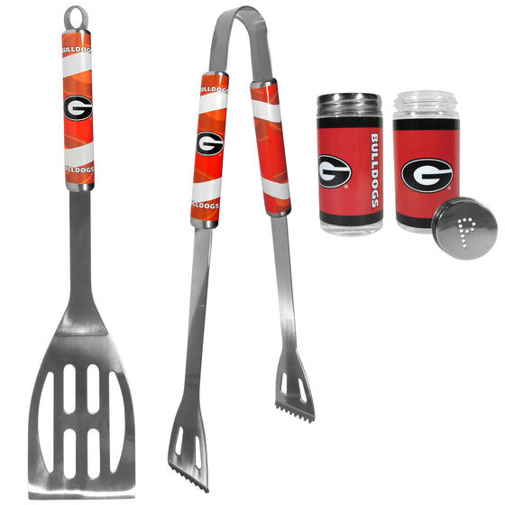 Georgia Bulldogs 2pc BBQ Set with Tailgate Salt & Pepper Shakers