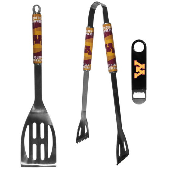 Minnesota Golden Gophers 2 pc BBQ Set and Bottle Opener