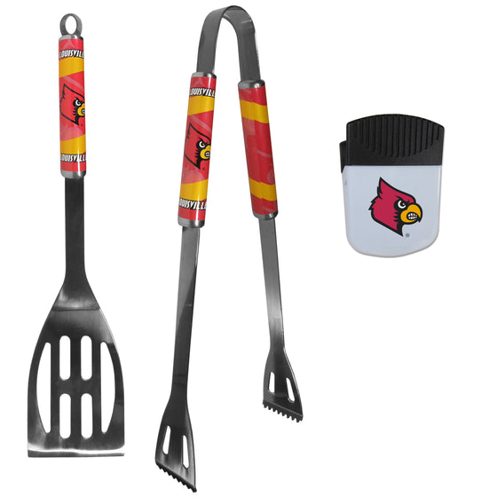 Louisville Cardinals 2 pc BBQ Set and Chip Clip