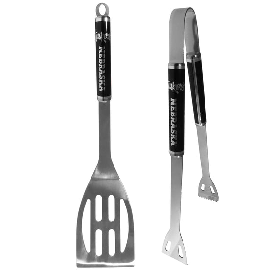 Nebraska Cornhuskers 2 pc Black BBQ Set