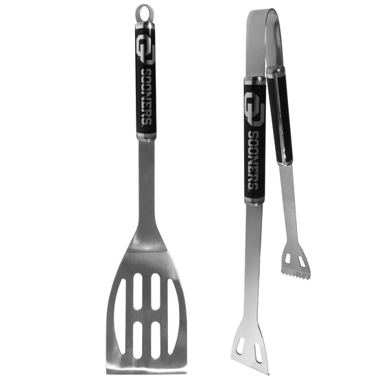 Oklahoma Sooners 2 pc Black BBQ Set