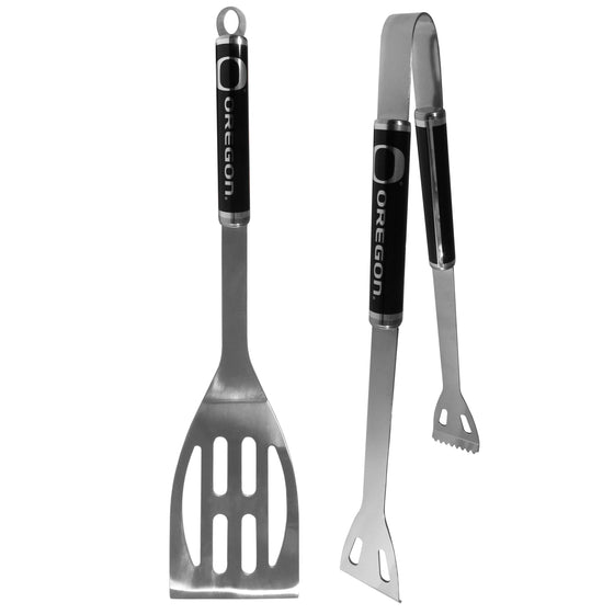 Oregon Ducks 2 pc Black BBQ Set