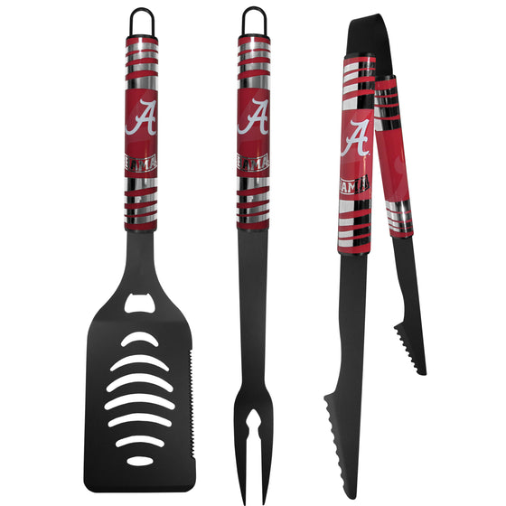 Alabama Crimson Tide 3 pc Black Tailgater BBQ Set