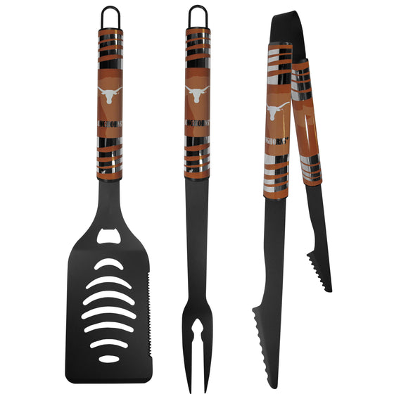 Texas Longhorns 3 pc Black Tailgater BBQ Set