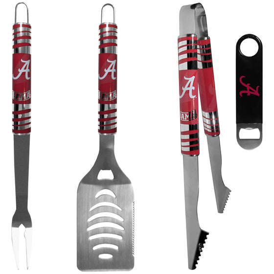 Alabama Crimson Tide 3 pc BBQ Set and Bottle Opener