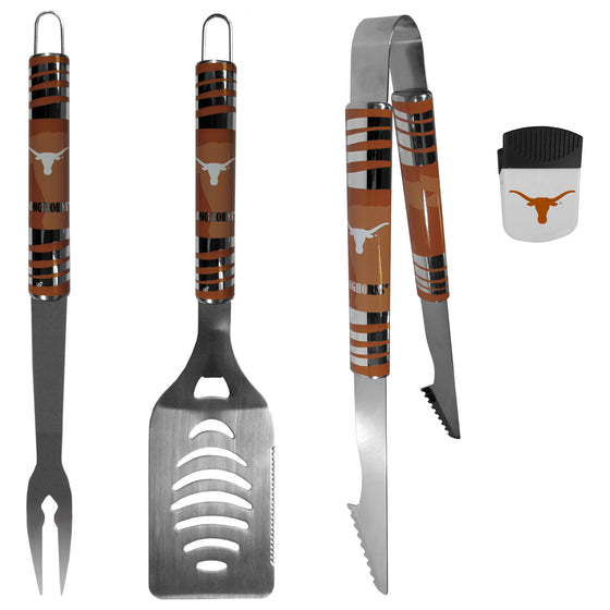 Texas Longhorns 3 pc BBQ Set and Chip Clip