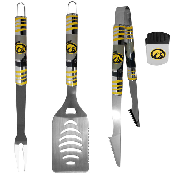 Iowa Hawkeyes 3 pc BBQ Set and Chip Clip