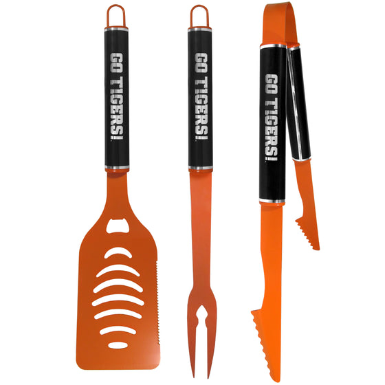 Clemson Tigers 3 pc Color and Black BBQ Set