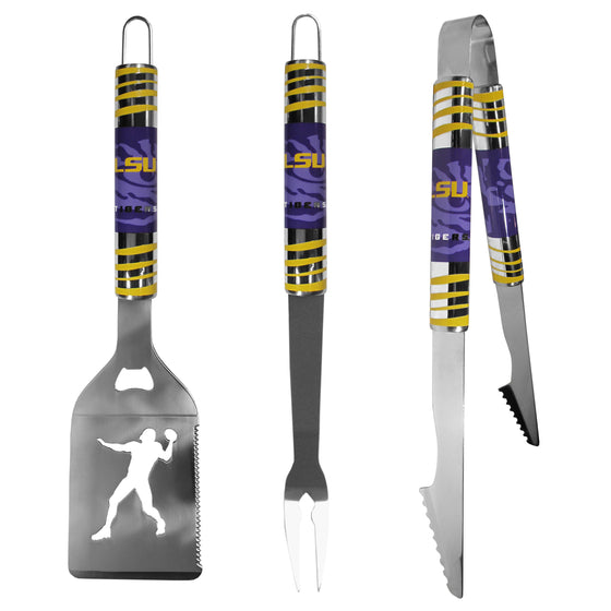 LSU Tigers 3 pc Tailgater BBQ Tools