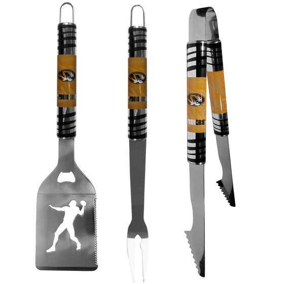 Missouri Tigers 3 pc Tailgater BBQ Tools