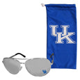 Kentucky Wildcats Aviator Sunglasses and Bag Set