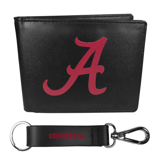 Alabama Crimson Tide Bi-fold Wallet & Strap Key Chain