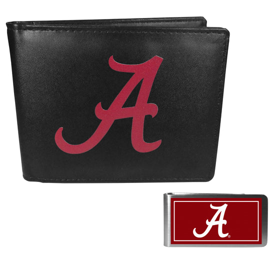 Alabama Crimson Tide Bi-fold Wallet & Color Money Clip