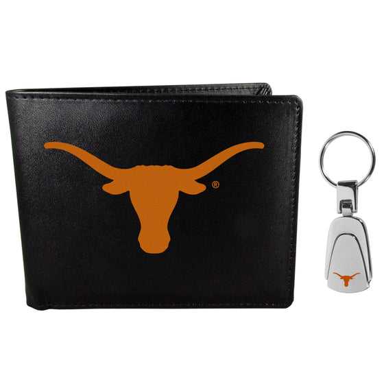 Texas Longhorns Bi-fold Wallet & Steel Key Chain