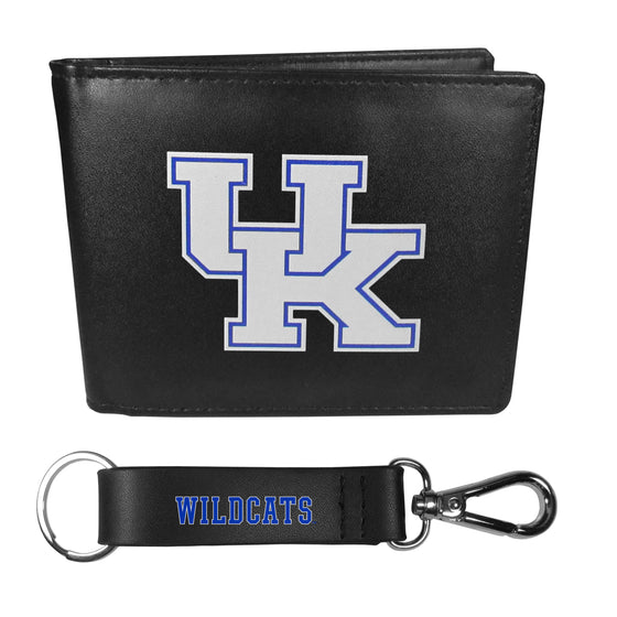 Kentucky Wildcats Bi-fold Wallet & Strap Key Chain