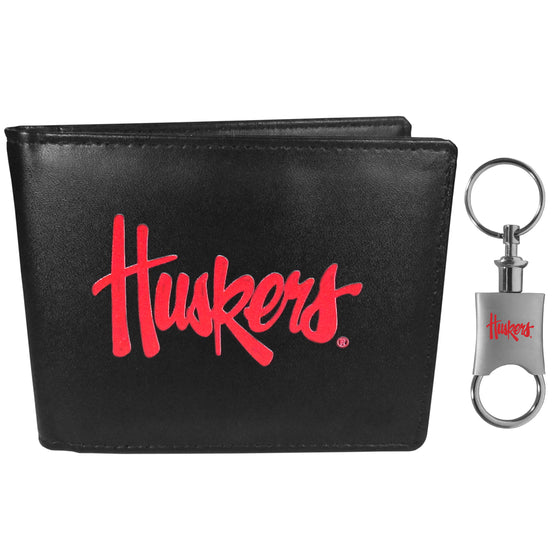 Nebraska Cornhuskers Bi-fold Wallet & Valet Key Chain