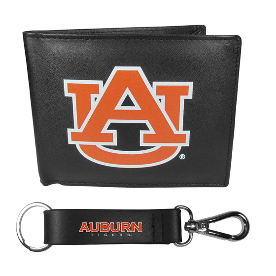 Auburn Tigers Bi-fold Wallet & Strap Key Chain