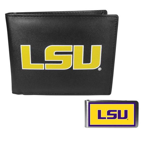 LSU Tigers Bi-fold Wallet & Color Money Clip