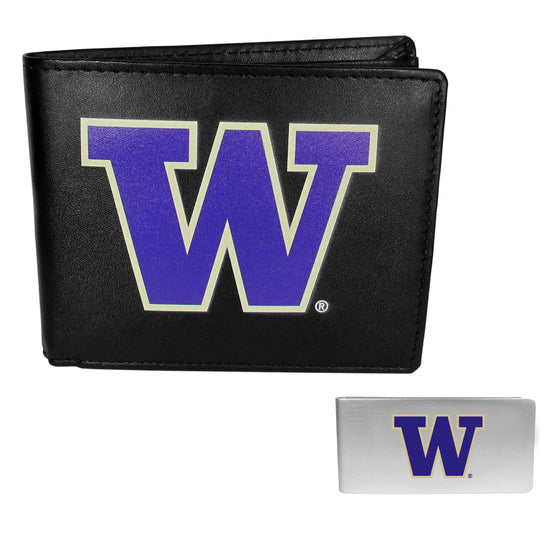 Washington Huskies Bi-fold Wallet & Money Clip