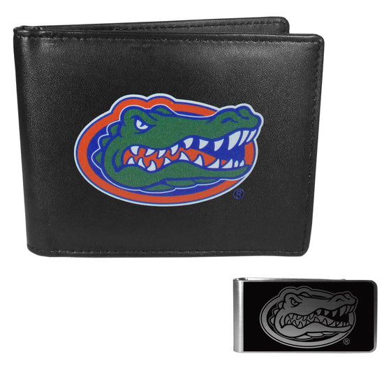 Florida Gators Bi-fold Wallet & Black Money Clip