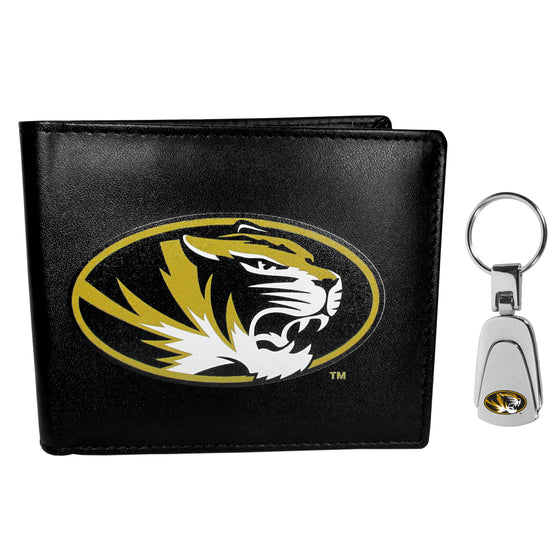 Missouri Tigers Bi-fold Wallet & Steel Key Chain