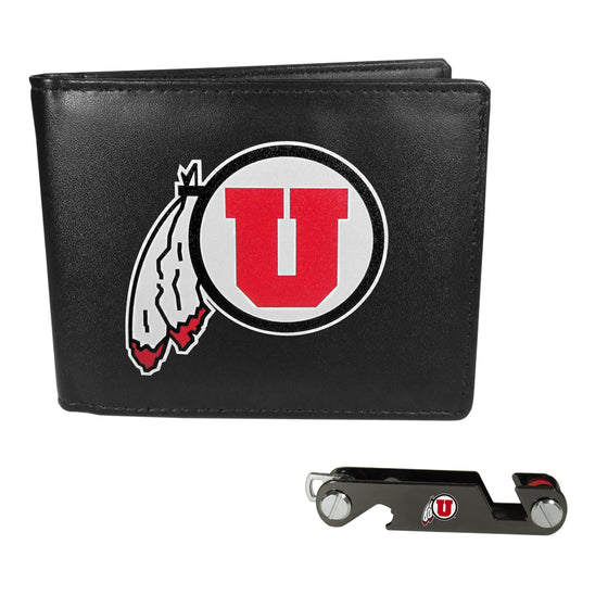 Utah Utes Bi-fold Wallet & Key Organizer