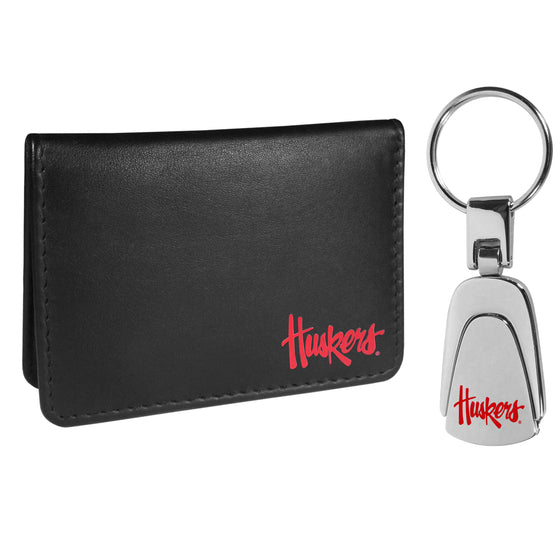 Nebraska Cornhuskers Weekend Bi-fold Wallet & Steel Key Chain