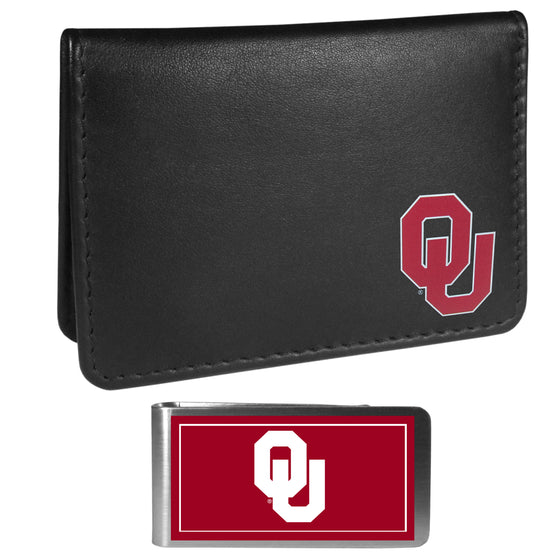 Oklahoma Sooners Weekend Bi-fold Wallet & Color Money Clip