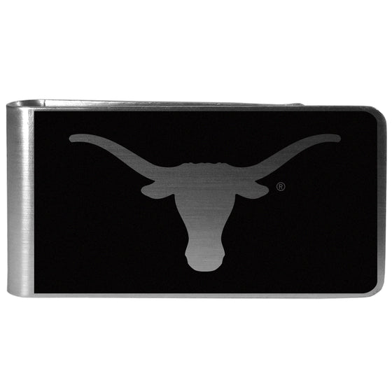 Texas Longhorns Black and Steel Money Clip