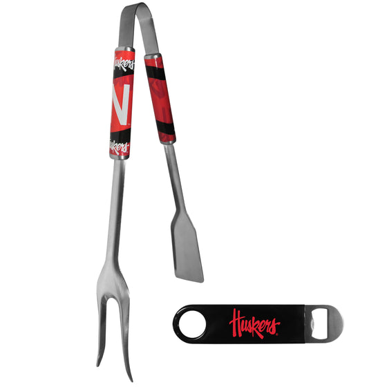 Nebraska Cornhuskers 3 in 1 BBQ Tool and Bottle Opener