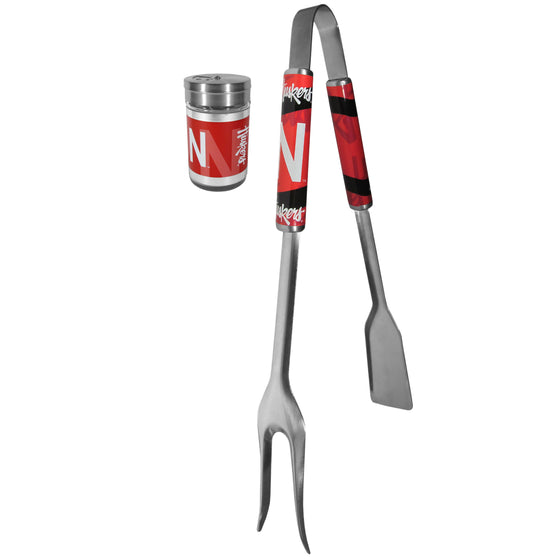 Nebraska Cornhuskers 3 in 1 BBQ Tool and Season Shaker