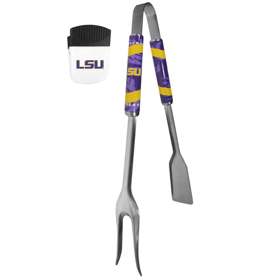 LSU Tigers 3 in 1 BBQ Tool and Chip Clip