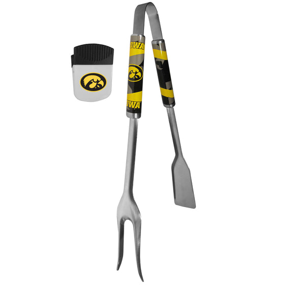 Iowa Hawkeyes 3 in 1 BBQ Tool and Chip Clip