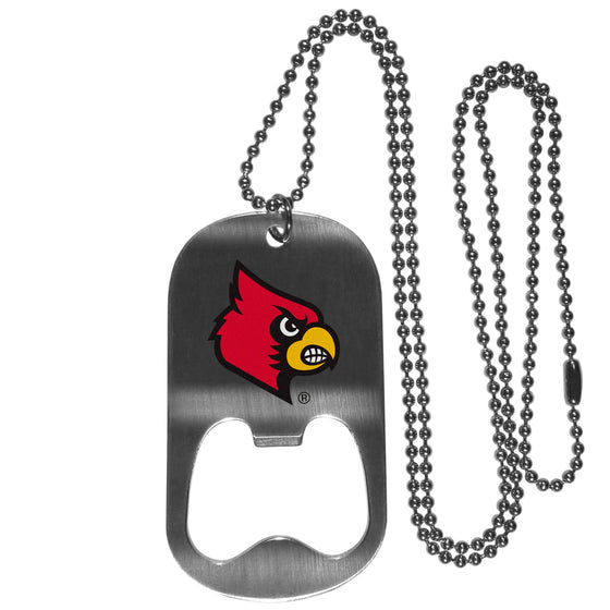 Louisville Cardinals Bottle Opener Tag Necklace