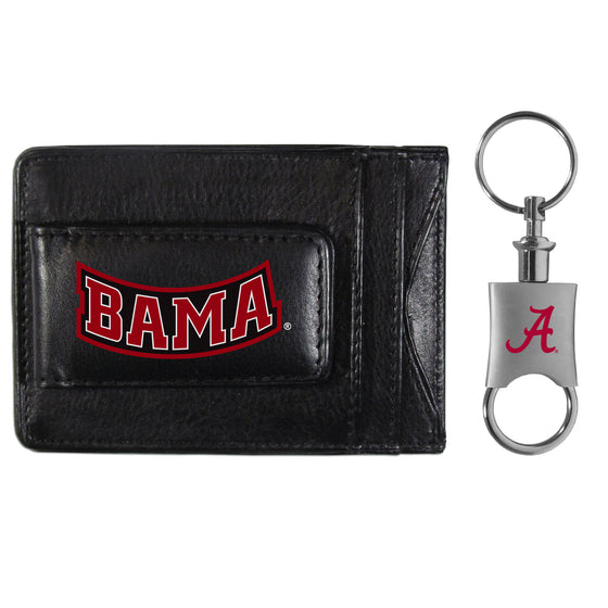 Alabama Crimson Tide Leather Cash & Cardholder & Valet Key Chain