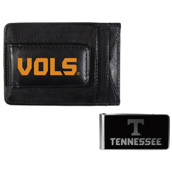 Tennessee Volunteers Leather Cash & Cardholder & Black Money Clip