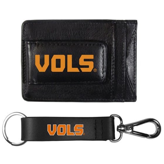 Tennessee Volunteers Leather Cash & Cardholder & Strap Key Chain